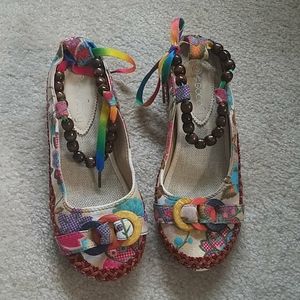 Socofy vintage retro closed toe flats